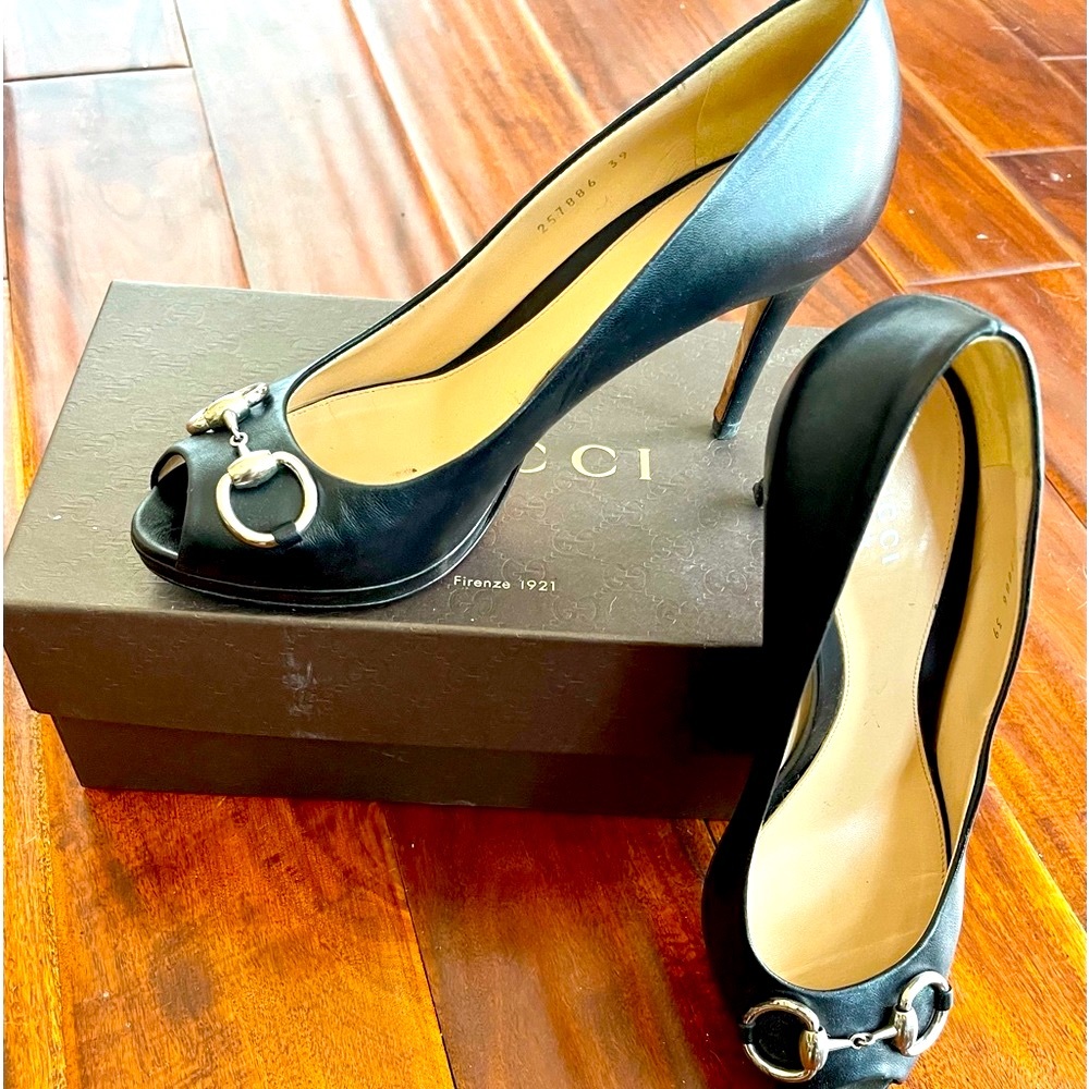 Gucci Peep-Toe Heels